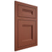 Shiloh Cabinetry Flush Inset Bristol Maple Plain Cut Cayenne Door