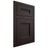 Shiloh Cabinetry Flush Inset Bristol Maple Plain Cut Espresso Door