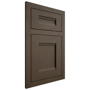 Shiloh Cabinetry Flush Inset Bristol Maple Plain Cut Perfect Brown Door