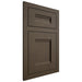 Shiloh Cabinetry Flush Inset Bristol Maple Plain Cut Perfect Brown Door