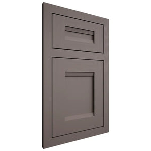 Shiloh Cabinetry Flush Inset Bristol Poplar Plain Cut Heatherstone Door