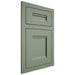 Shiloh Cabinetry Flush Inset Bristol Poplar Plain Cut Moss Door