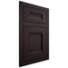Shiloh Cabinetry Flush Inset Bristol Red Oak Plain Cut Espresso Door