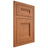Shiloh Cabinetry Flush Inset Bristol Red Oak Plain Cut Harvest Door