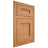 Shiloh Cabinetry Flush Inset Bristol Red Oak Plain Cut Medium Door