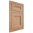 Shiloh Cabinetry Flush Inset Bristol Red Oak Plain Cut Natural Door