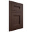 Shiloh Cabinetry Flush Inset Bristol Walnut Plain Cut Bison Door