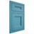Shiloh Cabinetry Flush Inset Bristol White Oak Plain Cut Aqua Door