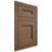 Shiloh Cabinetry Flush Inset Bristol White Oak Plain Cut Autumn Door