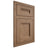 Shiloh Cabinetry Flush Inset Bristol White Oak Plain Cut Medium Door