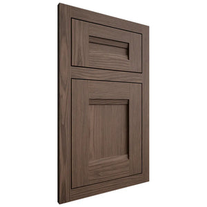 Shiloh Cabinetry Flush Inset Bristol White Oak Plain Cut Mineral Door