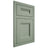 Shiloh Cabinetry Flush Inset Bristol White Oak Plain Cut Moss Door