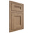 Shiloh Cabinetry Flush Inset Bristol White Oak Plain Cut Natural Door