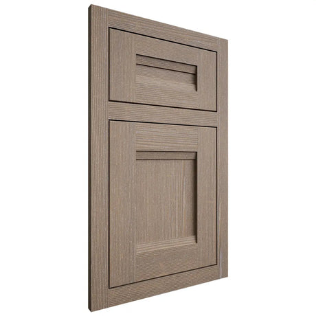 Shiloh Cabinetry Flush Inset Bristol White Oak Quarter Sawn Almond Door