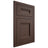 Shiloh Cabinetry Flush Inset Bristol White Oak Quarter Sawn Dusk Door