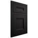 Shiloh Cabinetry Flush Inset Bristol White Oak Quarter Sawn Ink Door