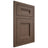Shiloh Cabinetry Flush Inset Bristol White Oak Quarter Sawn Mineral Door