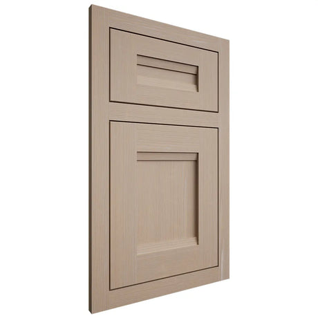 Shiloh Cabinetry Flush Inset Bristol White Oak Quarter Sawn Straw Door