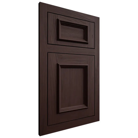 Shiloh Cabinetry Flush Inset Charleston Alder Plain Cut Bistre Door