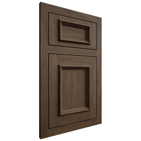 Shiloh Cabinetry Flush Inset Charleston Alder Plain Cut Caviar Door