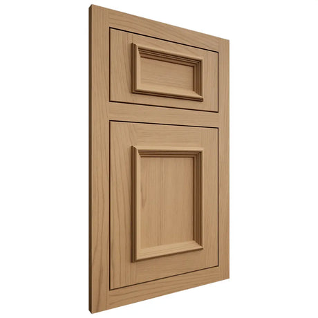 Shiloh Cabinetry Flush Inset Charleston Alder Plain Cut Natural Door