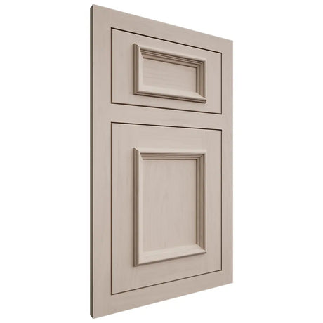 Shiloh Cabinetry Flush Inset Charleston Alder Plain Cut White Sands Door