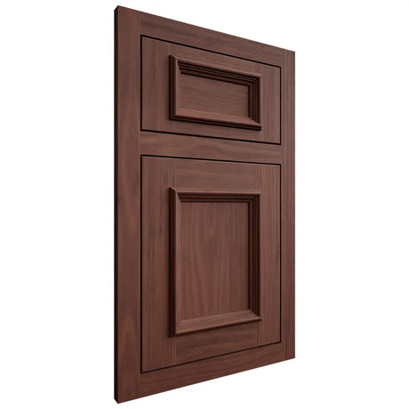 Shiloh Cabinetry Flush Inset Charleston Cherry Plain Cut Bourbon Door