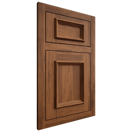 Shiloh Cabinetry Flush Inset Charleston Hickory Plain Cut Burnt Sugar Door