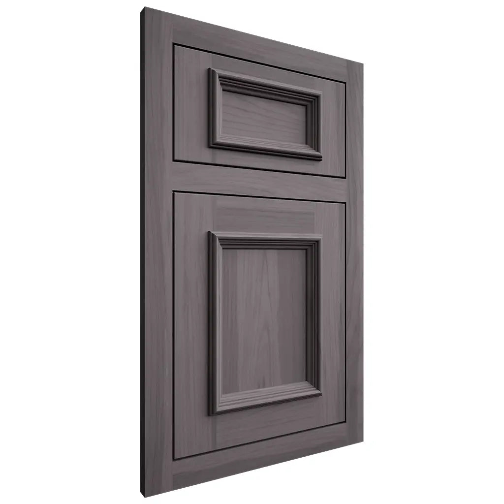 Shiloh Cabinetry Flush Inset Charleston Hickory Plain Cut Cadet Door
