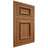 Shiloh Cabinetry Flush Inset Charleston Hickory Plain Cut Chestnut Door