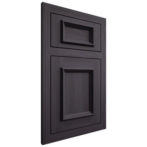 Shiloh Cabinetry Flush Inset Charleston Hickory Plain Cut Harbor Door