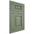Shiloh Cabinetry Flush Inset Charleston Hickory Plain Cut Moss Door