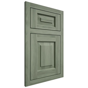 Shiloh Cabinetry Flush Inset Charleston Hickory Plain Cut Moss Door