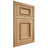 Shiloh Cabinetry Flush Inset Charleston Hickory Plain Cut Natural Door