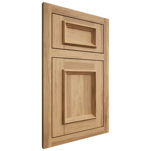 Shiloh Cabinetry Flush Inset Charleston Hickory Plain Cut Natural Door