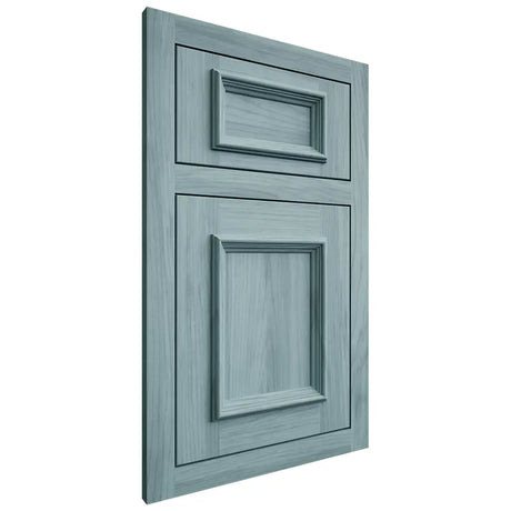Shiloh Cabinetry Flush Inset Charleston Hickory Plain Cut Sky Door