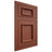 Shiloh Cabinetry Flush Inset Charleston Maple Plain Cut Cayenne Door
