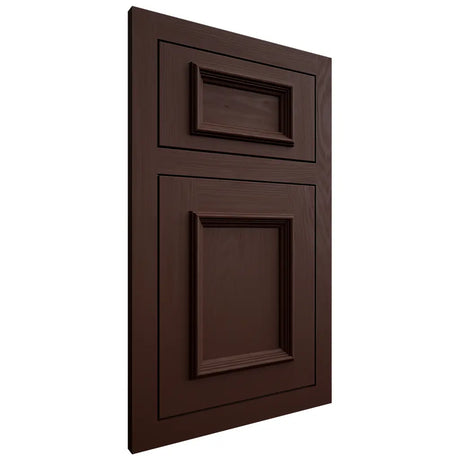Shiloh Cabinetry Flush Inset Charleston Maple Plain Cut Cocoa Door