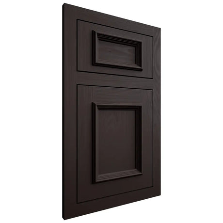 Shiloh Cabinetry Flush Inset Charleston Maple Plain Cut Espresso Door