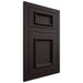 Shiloh Cabinetry Flush Inset Charleston Maple Plain Cut Espresso Door