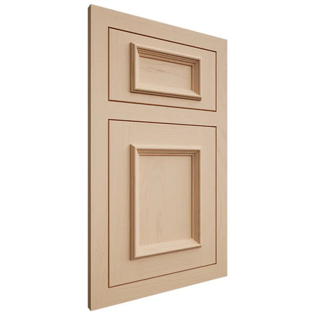 Shiloh Cabinetry Flush Inset Charleston Maple Plain Cut Natural Door