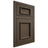 Shiloh Cabinetry Flush Inset Charleston Maple Plain Cut Perfect Brown Door
