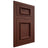 Shiloh Cabinetry Flush Inset Charleston Maple Plain Cut Sable Door