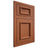 Shiloh Cabinetry Flush Inset Charleston Maple Plain Cut Spice Door