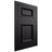 Shiloh Cabinetry Flush Inset Charleston Paintable Black Door