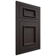 Shiloh Cabinetry Flush Inset Charleston Poplar Plain Cut Carbon Door