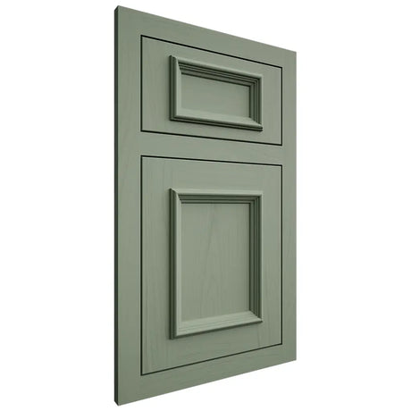 Shiloh Cabinetry Flush Inset Charleston Poplar Plain Cut Moss Door