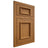 Shiloh Cabinetry Flush Inset Charleston Red Oak Plain Cut Autumn Door