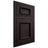 Shiloh Cabinetry Flush Inset Charleston Red Oak Plain Cut Espresso Door