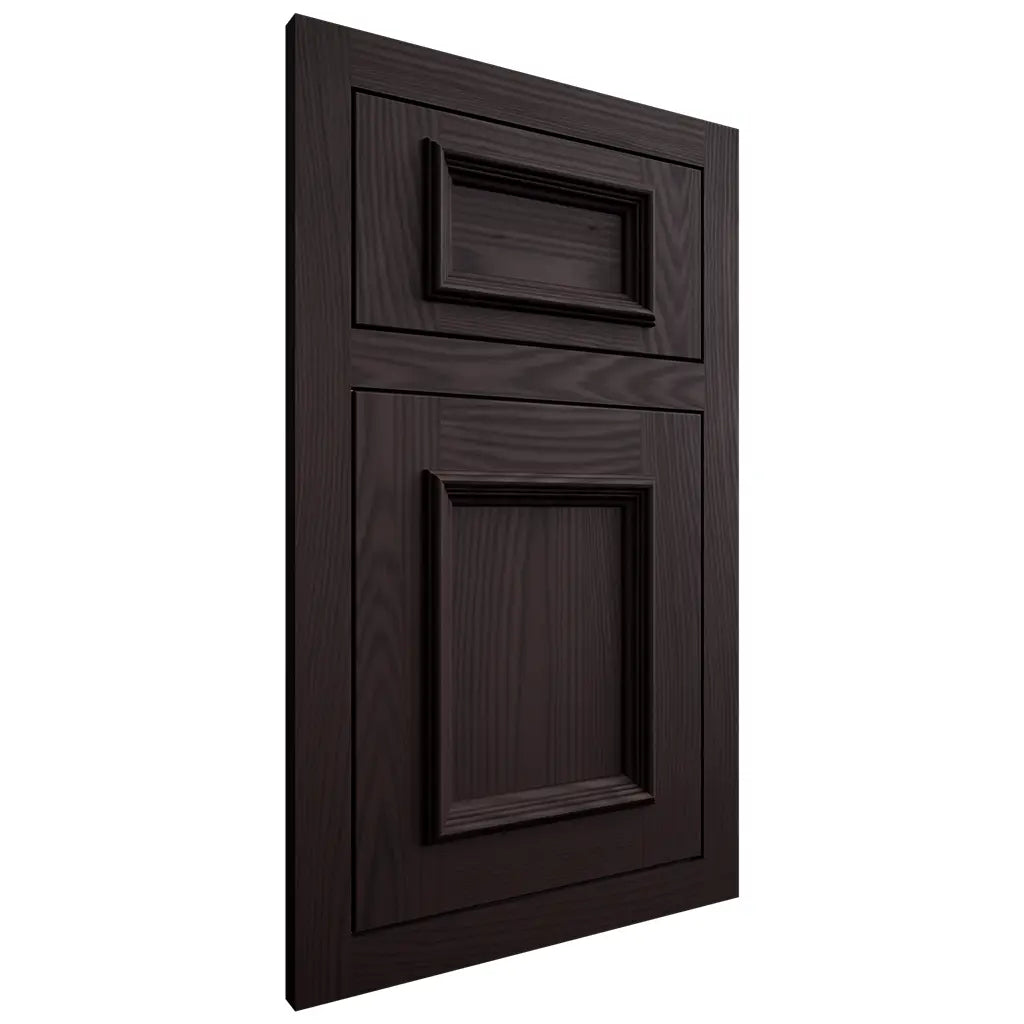 Shiloh Cabinetry Flush Inset Charleston Red Oak Plain Cut Espresso Door